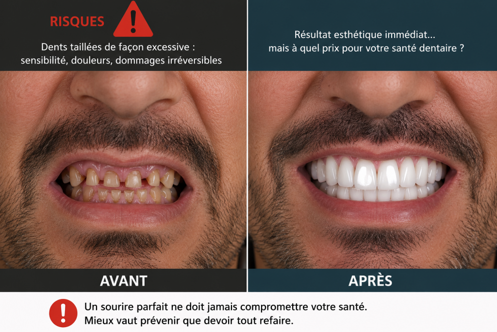 Risques du Hollywood Smile en Turquie avant et après traitement