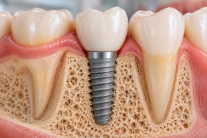 Accueil 10 Ostéointégration d’un implant dentaire au contact de l’os
