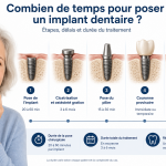 Étapes et durée de la pose d'un implant dentaire