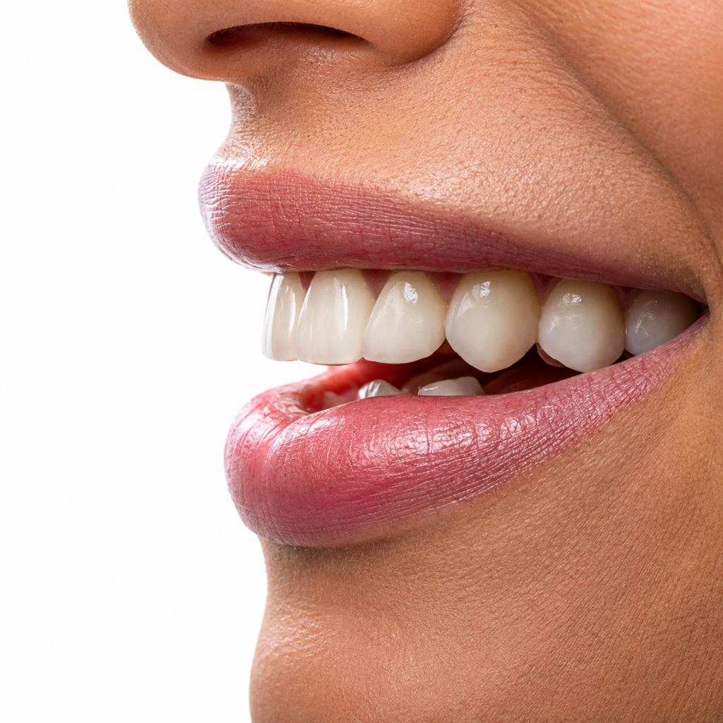 Facette dentaire : prix, pose, avantages, risques et durée de vie 3 Sourire naturel avec facettes dentaires sans limage