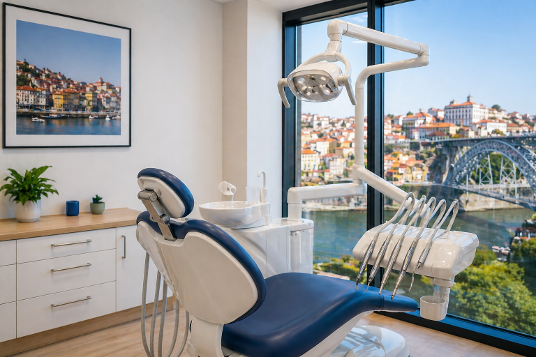clinique dentaire moderne à Porto pour soins dentaires et implants dentaires au Portugal