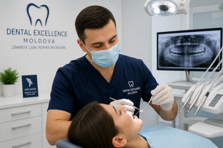 dentiste en Moldavie consultation soins dentaires patient clinique moderne