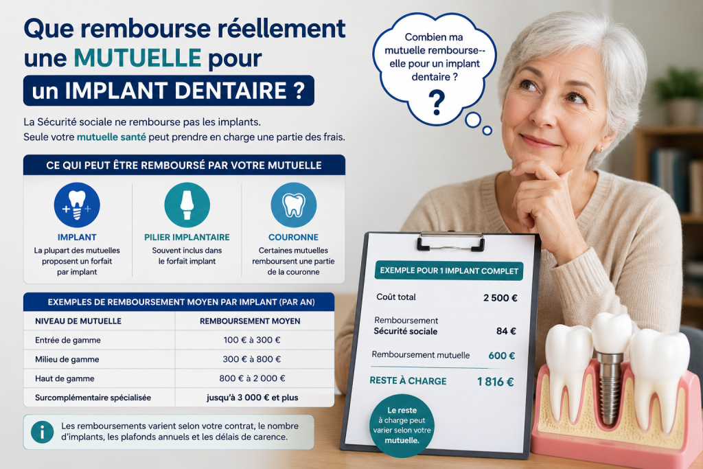 senior qui s’interroge sur le remboursement mutuelle d’un implant dentaire