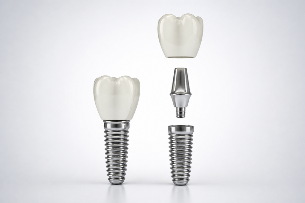 composition implant dentaire couronne pilier vis prix implant dentaire Moldavie